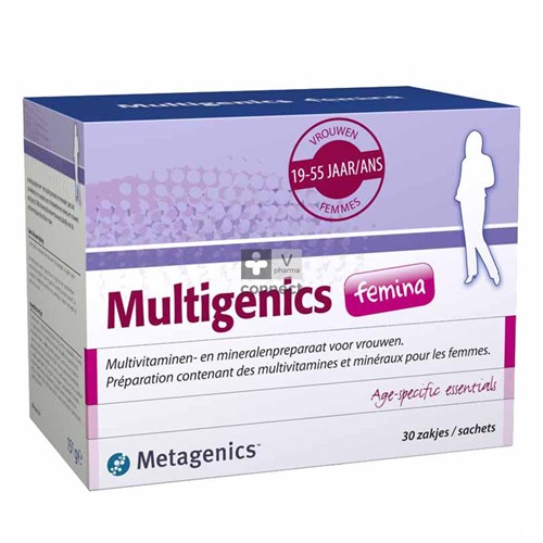 Metagenics Multigenics Femina 30 Sachets