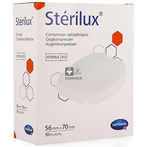 Sterilux Compresses Ophtalmiques 56 x 70 mm 10 Pièces
