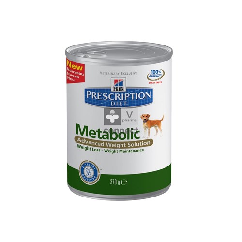 Hills Prescription Diet Canine Metabolic 370 g 12 Boites