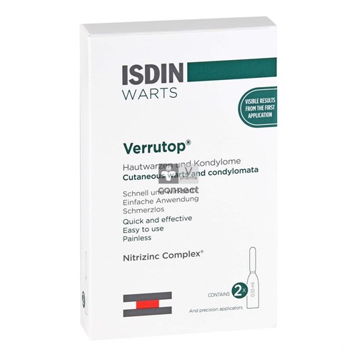 Verrutop Isdin Warts Solution 0,1 ml 4 Ampoules