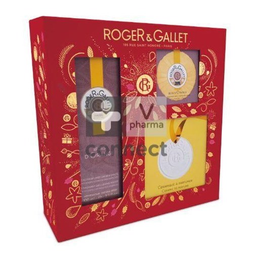 Roger Gallet Coffret Bois Orange Edition 100 ml 2 Produits + Céramique à Parfumer