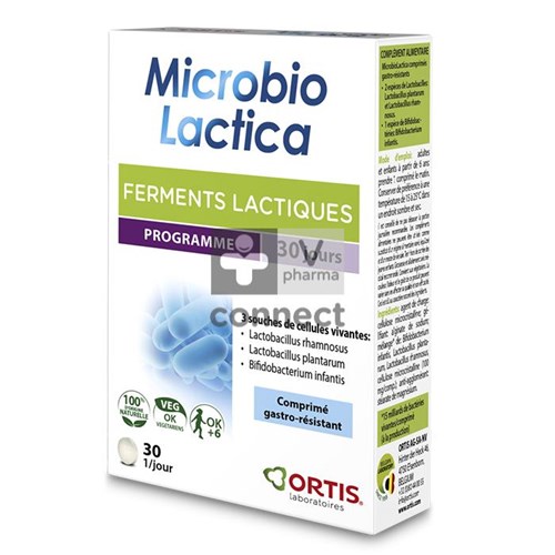 Ortis Microbio Lactica 30 Comprimés