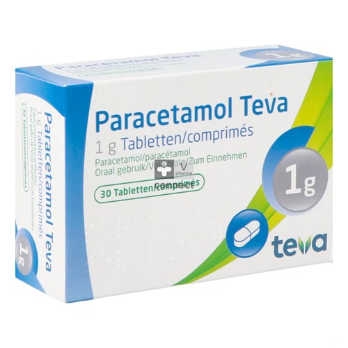 Paracetamol Teva 1 g 30 Comprimés