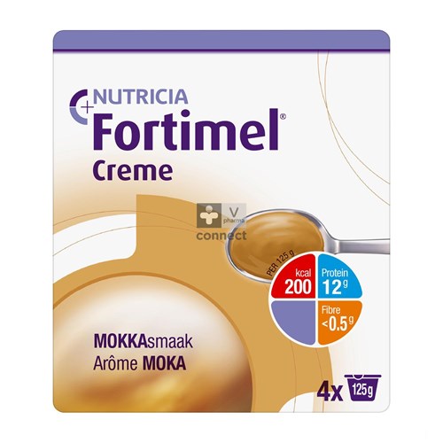 Fortimel Crème Moka 125 g 4 Pièces