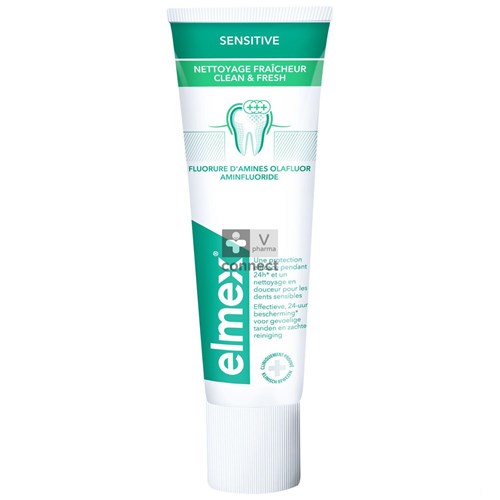 Elmex Dentifrice Sensitive Clean&Fresh 75 ml