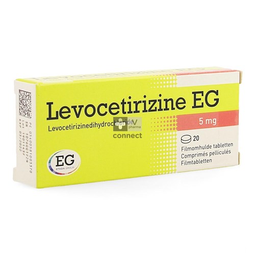 Levocetirizine EG 5 mg 20 Comprimés