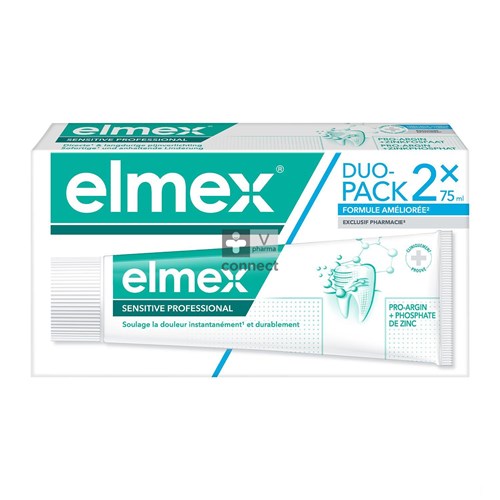 Elmex Dentifrice Sensitive Professional 75 ml Duo