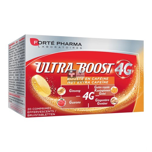 Forte Vitalité 4G Ultra Boost Caféine 20 Comprimés Effervescents