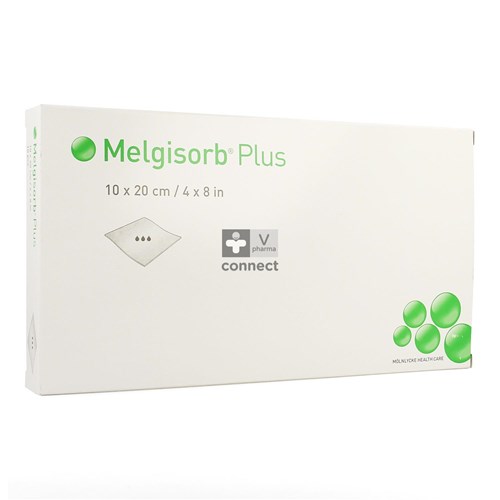 Melgisorb Plus Cavity Compresse Stérile 10 x 20 cm 5 Pièces