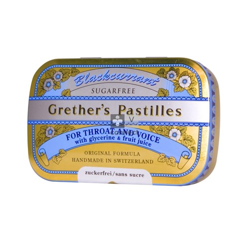 Grether's Pastilles Blackcurrant Sans Sucre 60 g