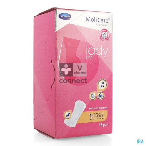 Molicare Premium Lady Pad 0,5 Drops 18 x 18 cm  28 Pièces