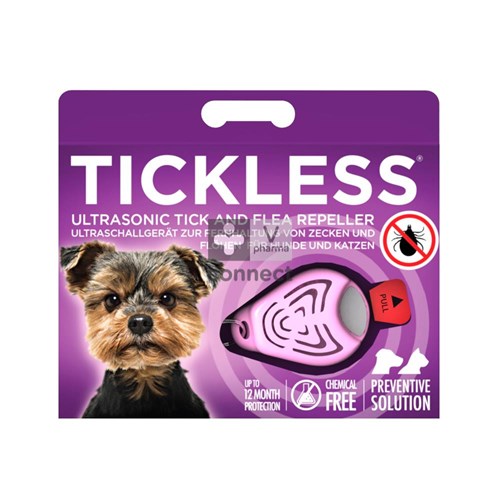Tickless Répulsif Tique et Puce Ultrasonique Rose