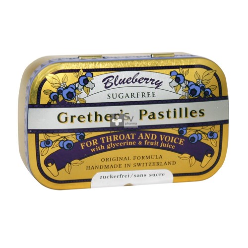 Grether's Pastilles Blueberry Sans Sucre 110 g
