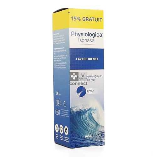 Physiologica Isonasal Spray 100 ml + 15% Gratuit