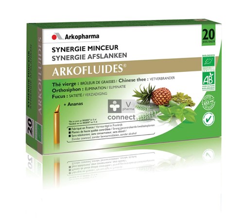 Arkofluide Synergie Minceur 20 Ampoules