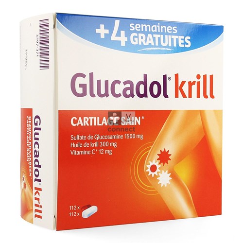 Glucadol Krill 2 x 112 capsules Promo 1 maand gratis