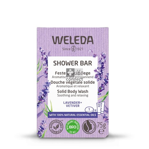 Weleda Shower Bar Lavendel + Vetiver 75 g