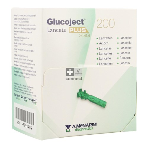 Glucoject Plus Lancets  200 Pièces