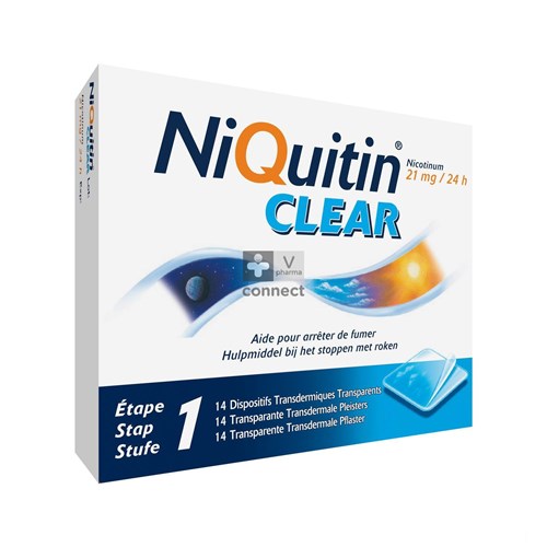 Niquitin Clear 21 mg 14 Patchs