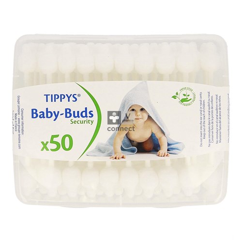 Tippys Baby Buds Coton Tiges 50 Pièces