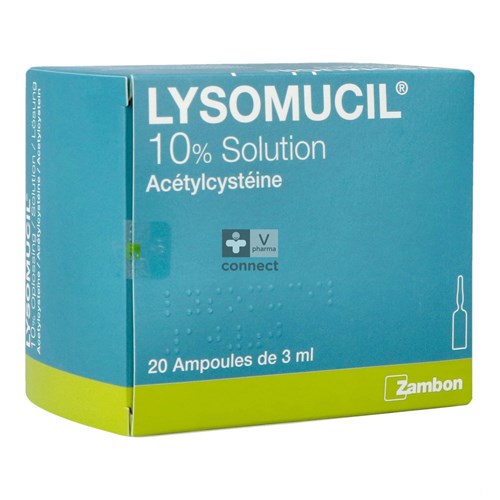 Lysomucil 10 % 20 Ampoules