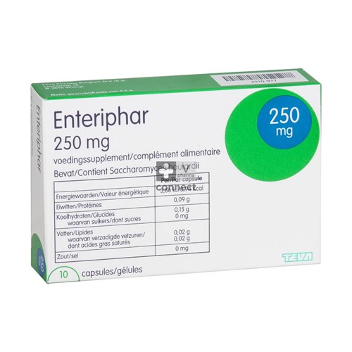 Enteriphar 250 mg 10 Gélules