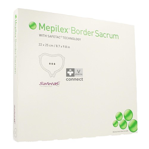 Mepilex Border Sacrum Sterile 22 x 25 cm 5 Pièces