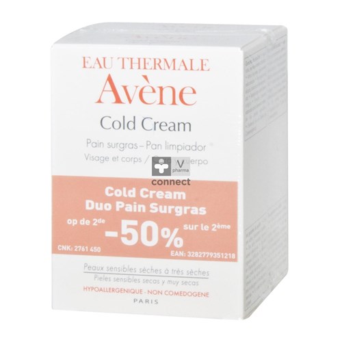 Avene Cold Cream Pain Surgras 2 x 100 g Promo 2eme- 50%