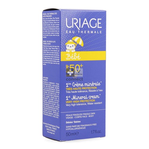 Uriage Bébé Première Crème Minérale SPF50  50 ml