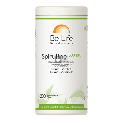 Be-Life Spiruline 500 Bio 200 tabletten