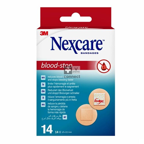 Nexcare Blood Stop 14 Pansements Ronds