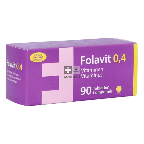 Folavit 0.4 Mg X 90 Comprimés