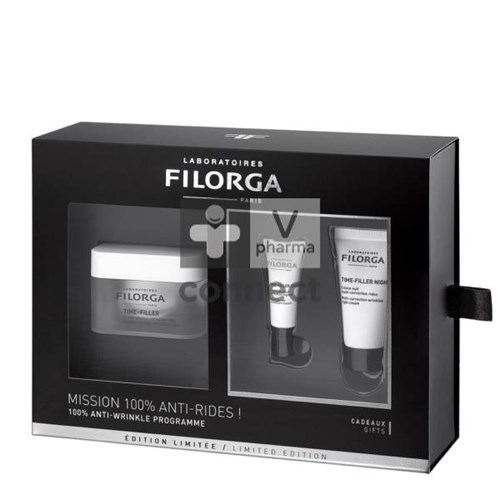 Filorga Coffret Time Filler Crème Absolue Correction Rides 50 ml + 2 Produits Gratuits
