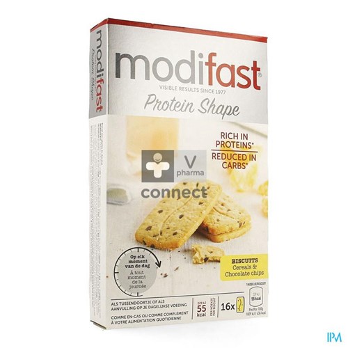 Modifast Protiplus Biscuits Cereales / Pepites De Chocolat 4 Sachets