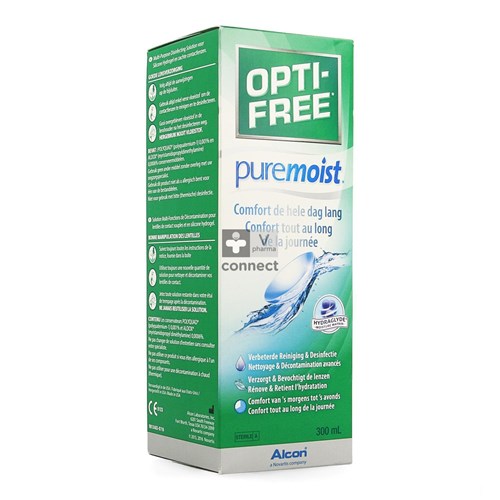 Opti Free Pure Moist Solution Multifonctions de Décontamination 300 ml
