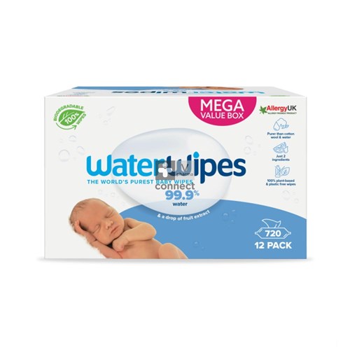 Waterwipes Bio Lingettes 720 pièces