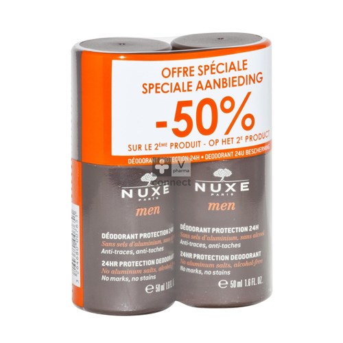Nuxe Men Déodorant Protecteur 24H 2 x 50 ml Promo