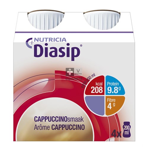 Diasip Cappuccino 200 ml 4 Pieces