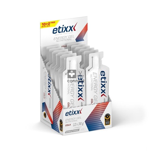 Etixx Energy Nutritional Energy Gel Cola 12 x 38 g