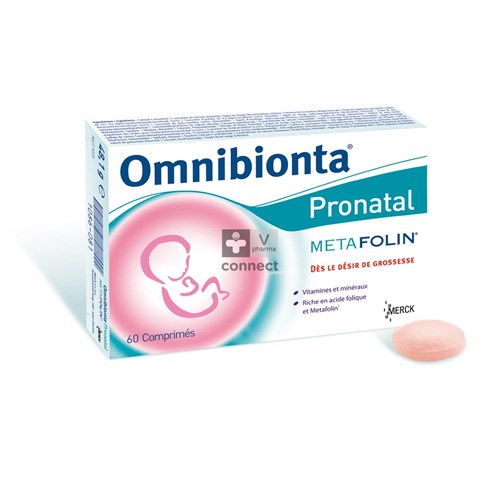 Omnibionta Pronatal Metafolin 60 Comprimés