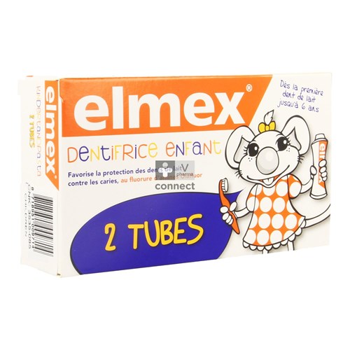 Elmex Dentifrice Enfants 2 x 75 ml Prix Promo
