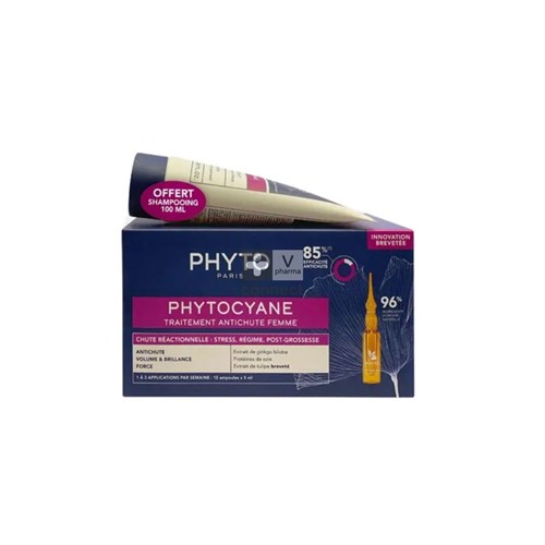 Phytocyane Set Anti-Chute Réactionnelle + Shampoing 100 ml Offert
