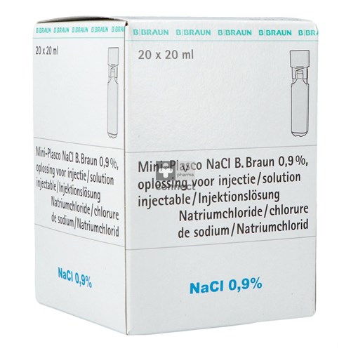 Braun Miniplasco Chlorure Sodique 0.9% 20x20 ml