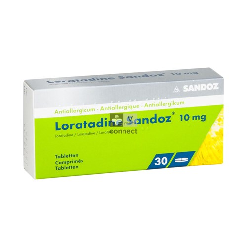 Loratadine Sandoz 10 mg 30 Comprimés