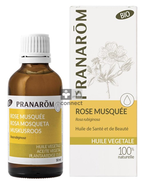 Pranarom Rose Musquée Huile Végétale Bio 50 ml