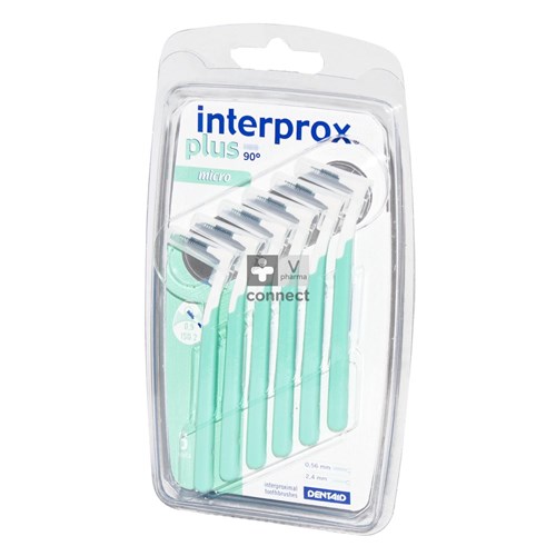 Interprox Plus Micro Vert 2,4 mm Brosse Interdentaire 6 Pièces