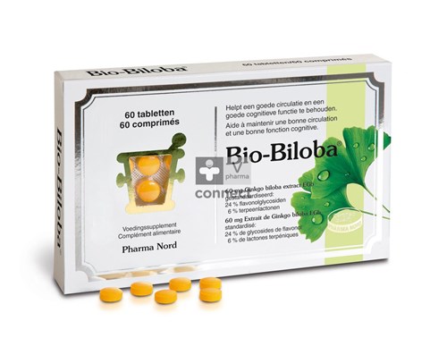 Bio Biloba 60 mg 60 Comprimés Pharma Nord