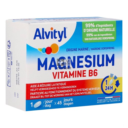 Alvityl Magnesium vitamine B6 45 Comprimés