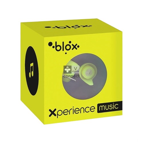 Blox Xperience Music Bouchon Oreille Jaune Fluo 1 Paire