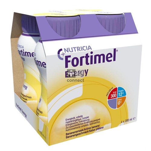 Fortimel Energy Banane 200 ml 4 Pièces